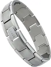 Men's Titanium Link Bracelet | Solid Titanium Adjustable Bracelet Designed for Men | Explore The World of Luxar