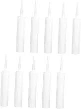 CRILSTYLEO 10Pcs Refillable Caulk Tubes Sealant Tubes for Home Use Compatible with DIY Projects Easy Flow Control for Custom Colors for Tile Surfaces and Repairs