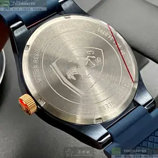 FERRARI法拉利精品錶,編號：FE00075,44mm六角形寶藍精鋼錶殼寶藍色錶盤矽膠寶藍錶帶