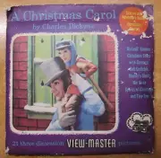 A Christmas Carol by Charles Dickens 3d View-Master 3 Reel Packet NEW SEALED 50s