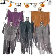 Scary Skeleton Decorations | Skull Ghost Decorative Flying Ghost | Ghost Prop with Fingers for Graveyard Yard Carnival Themed-Parties Haunted House