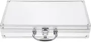 BESTonZON Aluminum Briefcase, 13 Inch Aluminum Case Storage Lock Box with Handle, Portable Locking Storage Box with Lock, Aluminum Alloy Tool Storage Box, Small Briefcase for Tools Cash