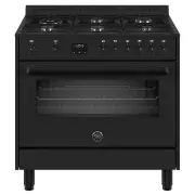 BERTAZZONI Master Series 90cm 6-Burner, Electric Oven - Matt Black MPL96L1ETNC