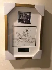 DISNEY ANIMATION PRODUCTTION DRAWING OF GOOFY & DOC.