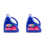 2x Duo Laundry Liquid Front & Top Loader 2X Concentrate Cleans + Softens 4L