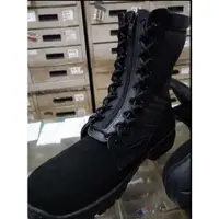 在飛比找蝦皮購物優惠-黑色麂皮戰鬥靴 憲兵專用 黑色麂皮鞋