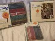 VTG SPRINGMAID King Flat Sheet Fitted Pillow Case Set Granite NEW in packages