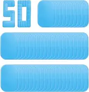 50 Pcs/25 Pack Gel Pads for Abs Stimulator Abs Trainer Replacement Gel Sheet for EMS AB Trainer Replacement Gel Pads for All Abdominal Belts Muscle Trainer ABS Toner