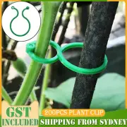200Pcs Garden Plant Clip Reusable Fruits Tomato Vine Grow Support Holder Straps