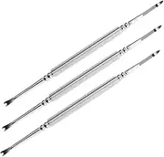 Ipetboom 3pcs Nail Art Big Steel Pusher Toe Brushes Para Pen Stickers Trimmer Kits Cuticle Tools Cuticle Softener for Nails Nippers Nail Tools Cuticle Remover Stainless Steel Silver