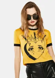 [Vera's Eyecandy] Heartache Ringer Tee