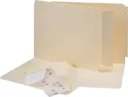 Smead Folder End Tab Converter, Reinforced 8" High Tab, Letter/Legal, Manila, 500 per Box (68080)