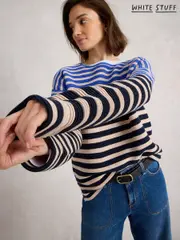 White Stuff Blue Jana Stripe Jumper (W81630) | $150