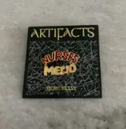 New Old Stock Tag Artifacts Gold Tone Enamel Nurses Mend Brooch Pin