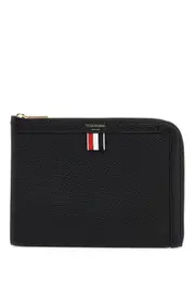 [THOM BROWNE] THOM BROWNE "embossed leather pouch