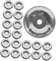 HAMPPLIES 50 Pcs Cymbal Ring Accessories Jazz Drum Crash Cymbal Drum Supplies Silver Stainless Steel