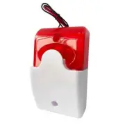 Wired Strobe Siren Sound Alarm Flashing Light Strobe Siren Home Security Alarm