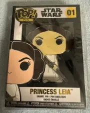 Star Wars Princess Leia 01 Funko Pop! Pin - NIB
