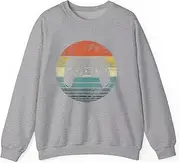 [X.Style] Video Gamer Gifts Funny Retro Video Game Controller Gaming Sweatshirt for Adults Crew Neck Long Sleeve Pullover Grey M