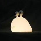 Silicone Slug Night Light USB Rechargeable Bedside Lamp Touch Sensor Kids Lamp