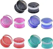 [TBOSEN] Acrylic Ear Gauges Color Ear Plugs Stretching Kit Tunnels Expander Mix Set Gift