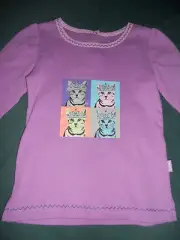 Baby girls size 0 Pumpkin Patch graphic print top for age 6-12 mths