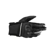 Phenom Leather Gloves Black White