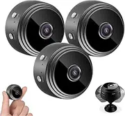 Laidanyou Mini Camera, Secret Scope Camera Elon Musk, Smart Remote Mini Surveillance Cameras, Mini5g Wireless WiFi Cameras 1080p HD (3pcs)