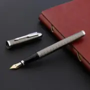 classic Iridium Gun gray Feather Arrow Decoration STUDENT gift Fountain Pen