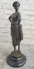 FABULOUS AUSTRIAN ART DECO COLD PAINTED BRONZE LOST WAX DANCER MAIDEN