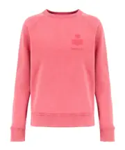 Isabel Marant Étoile Milla Logo Detailed Crewneck Sweatshirt FR32,FR36 Pink