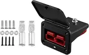 Veulrn Plug Holder for Anderson Plugs 175A Panel Base with Dust Cover High Current Portable Connector Fixing Bracket