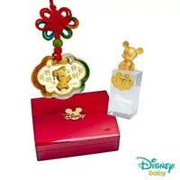 在飛比找森森購物網優惠-Disney迪士尼系列金飾 彌月金飾印章套組木盒-聰明伶俐美