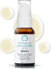 [OMIC] Retinol Serum for Face | 1 fl oz / 30 ml | Reduce, Wrinkle, Dark Circles, Dark Spots Corrector | with Vitamin A, Vitamin E and Hyaluronic Acid | Made in USA