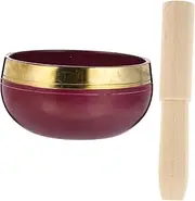 LOLIPPYY 1 Set Relaxation Singing Bowl with Mallet Meditation Bowl for Yoga and Mindfulness Practice Design for Home Decor