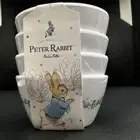 Beatrix Potter Peter Rabbit Set Of 4 Melamine Easter Spring Tidbit Bowls