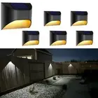 VWCYL+ Solar Fence Lights，Deck Lights，Step Lights & Stair Lights，Warm White/D...
