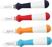 KALLORY 4pcs Thread Removers Heavy Duty Sewing Removal Tool Coated Seam Rippers for Tailoring