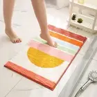 Floor Rug No Leakage Prevent Skidding Soft Texture Floor Mat Breathable