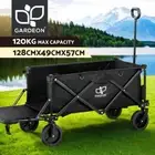 Gardeon Garden Cart with Opening Rear Trolley Camping Wagon Barrow Beach Folding