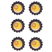 Daily Bake 12cm x 3cm Non Stick Mini Quiche Pan - Set of 6