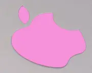 Baby Pink Color Changer Logo Overlay for the new Apple Retina 12" Macbook