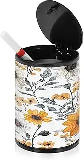 Decorative Ashtrays For Cigarettes Fall Flowers Rustic White Outdoor Cigarette Butt Container Ash Tray Car Car Cup Holder Office Travel Home