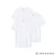 GIORDANO 男裝簡約素色純棉圓領短袖T恤(三件裝) - 95 標誌白3入