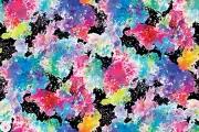 Moda GRADIENTS EUPHORIA 33824 12 Black Multi Floral MODA Quilt Fabric WATERCOLOR