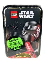 New Sealed LEGO Star Wars KYLO REN Mini Tin LE Edition, Series 1 Cards, Minifig