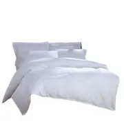 White Cotton Doona Quilt Cover Set Double Queen King Size