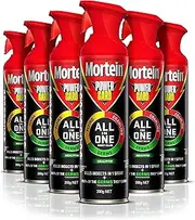 Mortein Powergard All In One Insect Killer Spray Eucalyptus 300g (Pack of 6)