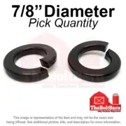 7/8" Alloy Steel Split Ring Lock Washers Grade 8 Black Oxide (Pick Qty)