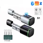 Lock Electronic Door Lock Cylinder Core Fingerprint Keys IC Card Smart Unlock